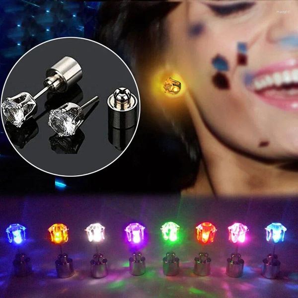 Party-Dekoration 1PC LED Ohrringe leuchten leuchtend Diamantkronohr Ohr Drop Anhänger