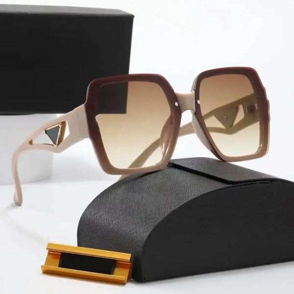 Square Big Frame Sunglasses Женщины солнцезащитные очки Европейский и американский модный зеркал ноги выпускают треугольник Обычная масса красочные палитры очки мужчины 7395