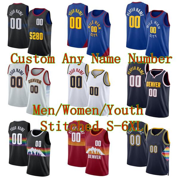 15 Jokic Stitched Basketball Trikots 27 Murray Michael Porter Jr. Aaron Gordon Any einen Namen Any23/24 Fans City Trikots Männer Jugendfrauen S-6xl