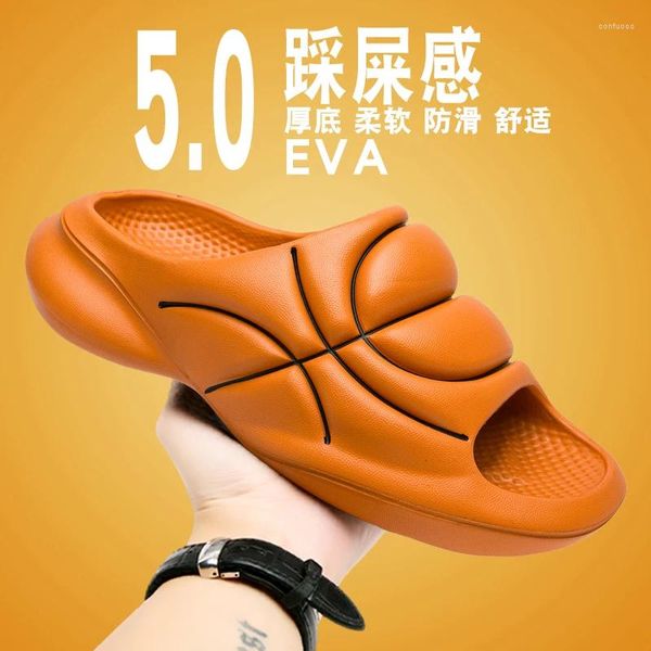 Slippers Mens Summer Basketball Womens Толстая нижняя платформа мягкая Eva Outdoor Casual Shoes 36-46#