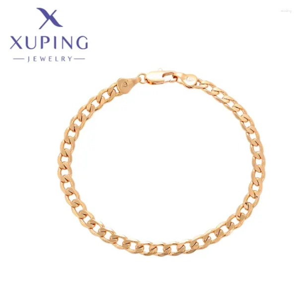 Pulseiras de link xuping jóias de moda simples elegante estilo feminino colorir colorirl de aniversário de Natal Greis de desejo de aniversário x000794953