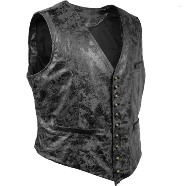 Coletes masculinos de camurça de camurça homens masculinos colete retrô de trespômetros com salmoura de salmoura de salmoura de cintura casual masculino gilet homme chalecos hombre