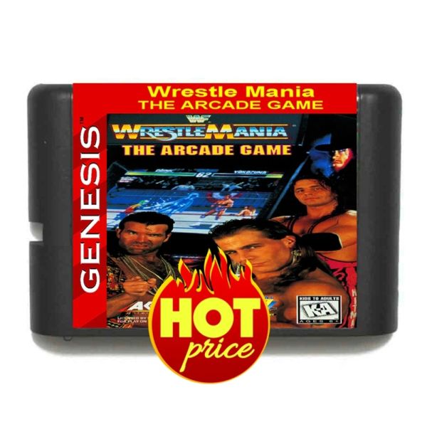 Kartlar Yeni Varış WrestleMania 16bit MD Oyun Kartı Sega Mega Drive Genesis için