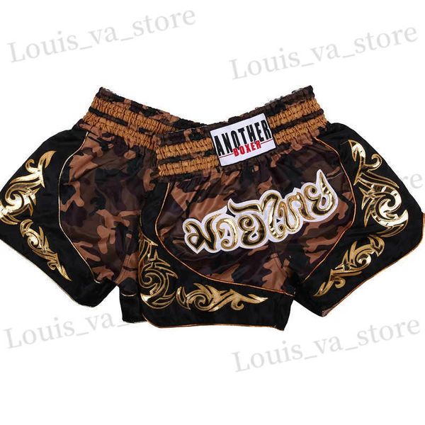 Shorts masculinos Mulher homem luta de treinamento calças boxeador solto shorts tailandês para crianças adultas Equipamento de boxe Ventilate MMA Treining Troushers T240419