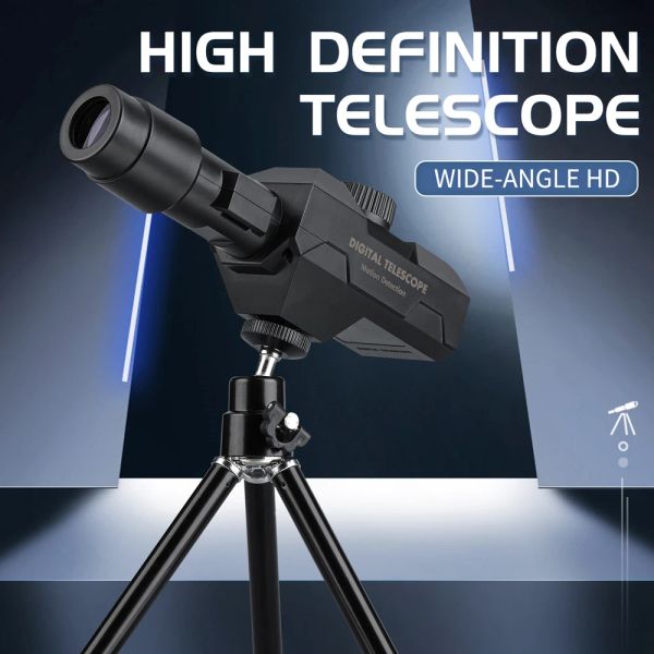Telescópios Telescópio Digital WiFi 70x Lens de Abertura Grande Lente 2MP Vídeos Vídeos MOBILETECTIVOS Posicionamento Telescópio de Posicionamento