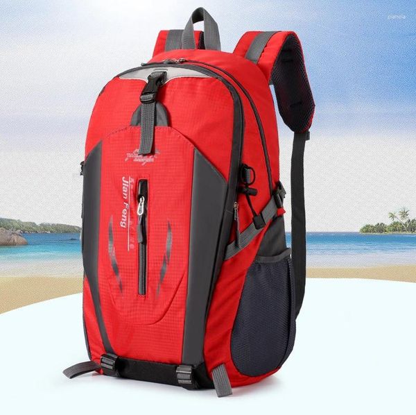 Mochila portátil 40l Montanhador ao ar livre Back de grande capacidade Backpacks de computador leves à prova d'água