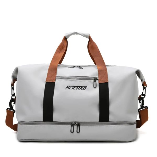 Bolsas Bolsas portáteis de Bagagem de Bagagem de Bagagem portátil Coreana Bolsa de Fitness Sports Fitness seca e úmida