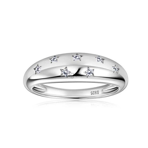 Anéis de casamento Moissanite noivado anéis de diamante de 1,5 mm real 925 Sterling Silver Star Rings Wedding Valentines Day Jóias para Mulher 240419