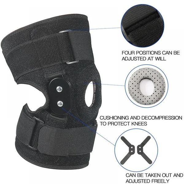 Scharniere Knieschalte einstellbare Kniestütze mit Seitenstabilisatoren von Locking -Zifferblättern für Knieschmerzen Arthritis Meniskus Rne