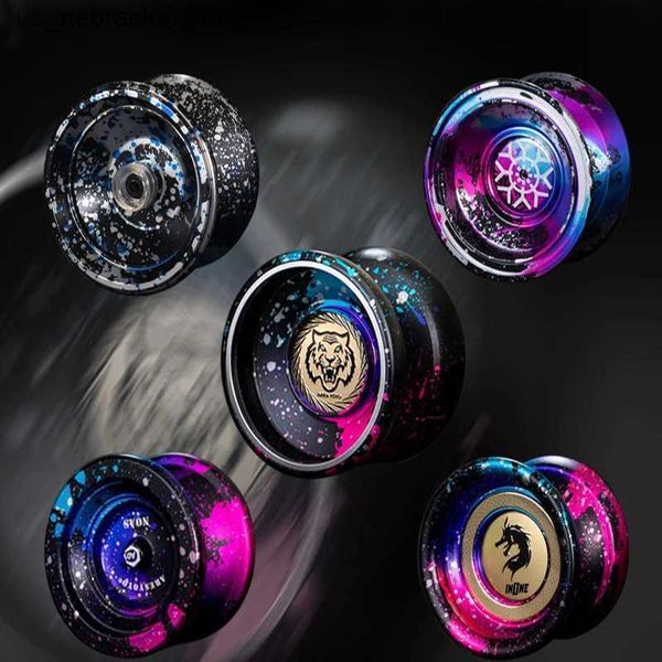 Yoyo Verschiedene professionelle Legierung 1A-5A Anti-Fall-Drache und Tiger Spot Magic Yoyo Bälle Super Long Sleep Advanced Fantasy Games Childrens Spielzeuggeschenke Q240418