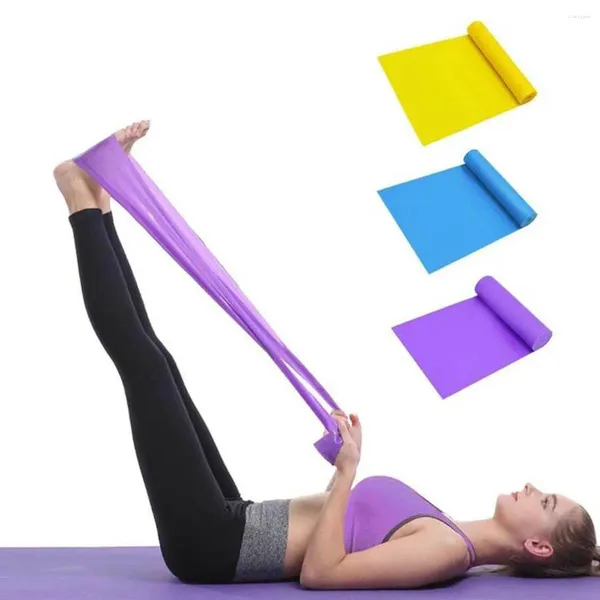 Widerstandsbänder 3pcs Yoga Pilates Stretch Band Übung Fitnesstraining Elastic Gummi Natural Fitness