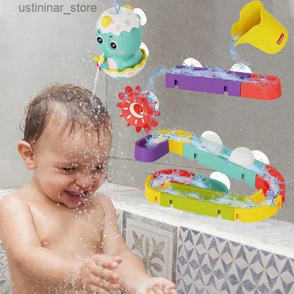 Sabbia gioca d'acqua divertente giocattoli da bagno per bambini che girano filatore doccia giocattolo giocattolo con orbita giocattoli che spruzzano i giocattoli per ragazzi e ragazze set per bambini L416