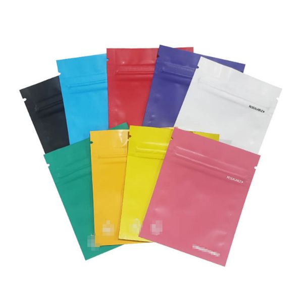 Borse da imballaggio con zip all'ingrosso 3,5 g di pacchetti cali colorati 420 a prova di odore personalizzato Mylar Sager personalizzazione logo 18 colori