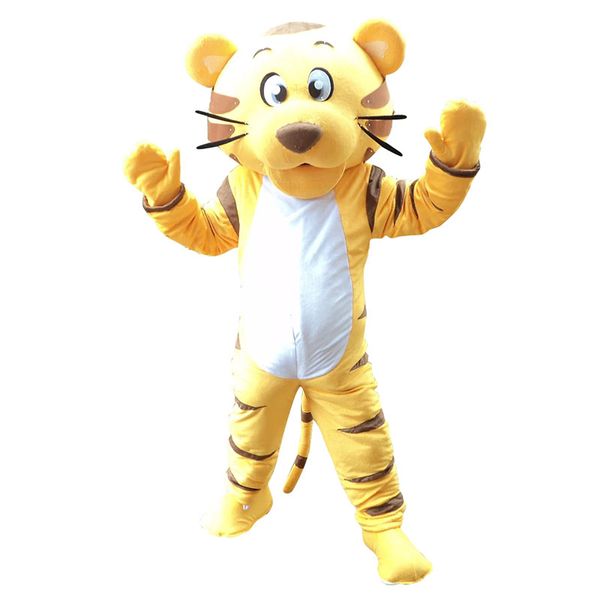 2024 Performance Tiger Mascot Costume Fantasma para homens Halloween Outdoor Arthfit Suit Mascot para ternos publicitários