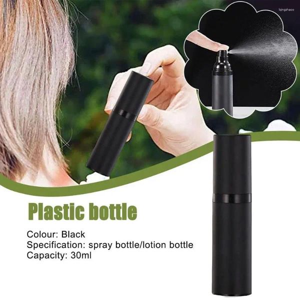 Garrafas de armazenamento 30 ml Black Vacuum Bottle como Press Type PP Loção de plástico separado Contêiner Spray Spray Recarregável H7V6