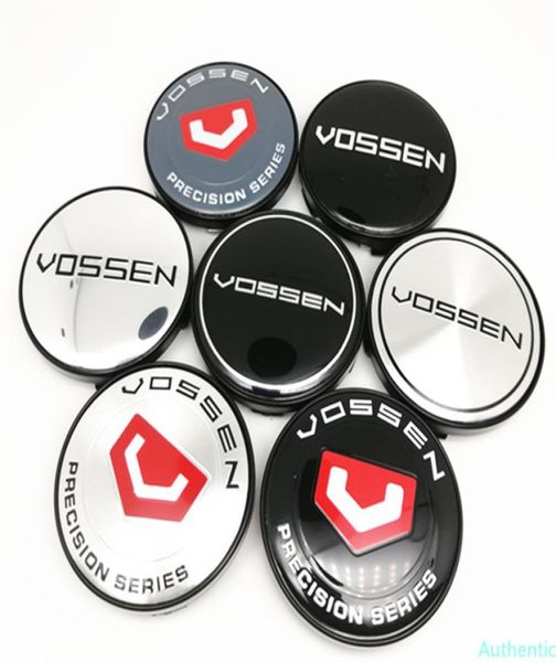 4pcs 60mm Rad Center Caps Hub Vossen Precision Felgen Abdeckung Emblem 56mm Hubcaps Aufkleberabzeichen für A4 R8 TT 13523A RS7 GTR CTSV8355389