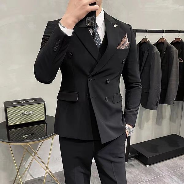 Erkekler Blazers 2024 Özel Yapımı Jacquard Groomsmen Beyaz Damat Smokin Sinek Mallar Erkekler Düğün Prom Partisi Adam Blazer Pantolon Set S-3XL #517