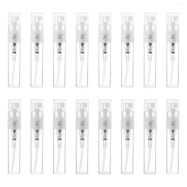 Garrafas de armazenamento 60 PCs PLÁSTICA SPRAPILE PERFUME RELAVILÍVEL TAMANHO DE AMOSTRA PEQUENA ATOMIZER