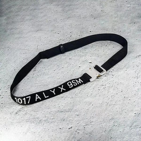 Belts Gym 1017 Alyx 9sm Black Belt Belt de alta qualidade fivela de metal