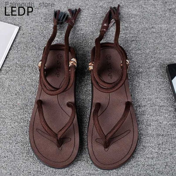 Sandalen Explore Seilpaar Cool Trend Schuhe Sommerpaar Sandalen Fashion alle Match 2023 Mast Selling Designer Kopie Herrenschuhe Q240419