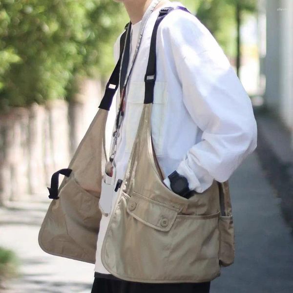 Erkek yelek unisex yaz yelek ayarlanabilir kayışlar tasarım çok büyük cepler göğüs çantası hip-hop tarzı yelek sokak giysileri erkek spor