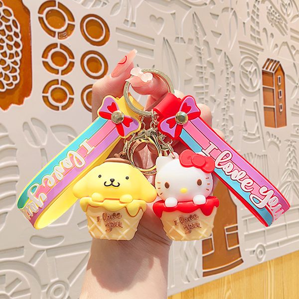 Cartoon Exquisite Ice Cream Cute Pet Hanging Small Merchandise Bambola TEMPA CEMBRITÀ Celebrità bambola Ciondolo della catena chiave di cartone animato