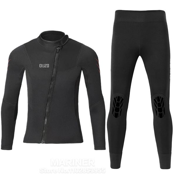 m Wetsuuu Sutena de alta qualidade Homens de neoprene surfar no traje feminino Sninkeling Skuba Diving Jacket e calças divididas 240409