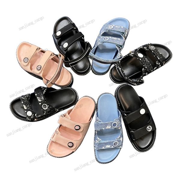 Bom diâmetro de couro genuíno tiras duplas de fivela de fivela de fivela sapato casual masculino de verão praia slides gladiadores mulas femininos suports conforto sandal size 35-42