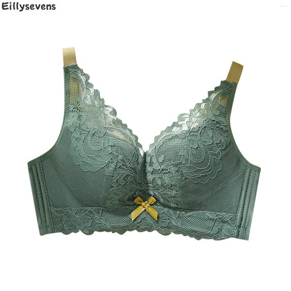 Bras biancheria intima a tazza completa per donne in pizzo sottile cavo sexy lingerie push-up seni late