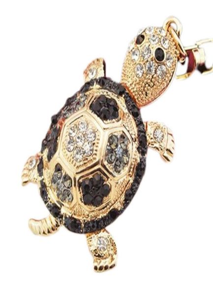 4 cores Little Turtle Keychain Chain Chain Chain Women Jewelry Acessories Pingnder Pingnder Key Ring9682335