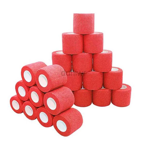 Erste-Hilfe-Versorgung 3-12 Rolls Selbstkleber Bandagen Sportband Nicht gewohnt wasserdichtes Handgelenk Knöchel Fingerschutz Tattoo Bandage Breite 2.5-10 cm D240419