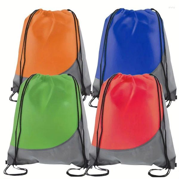 Sacolas de compras 10pcs Bolsa de fitness de cordão ao ar livre para homens fitness masculino