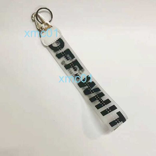 New Offs Key Chain Transparent PVC Пластиковые джинсы с большим количеством подвески