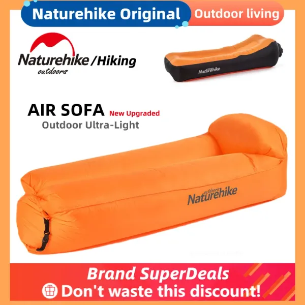 Bolsas NatureHike Original Sofá Idable Bed de praia Cadeira de lounge acampamento Saco de dormir Saco à prova d'água Sofá de sofá -de -mar Lazy Camping Air Bed