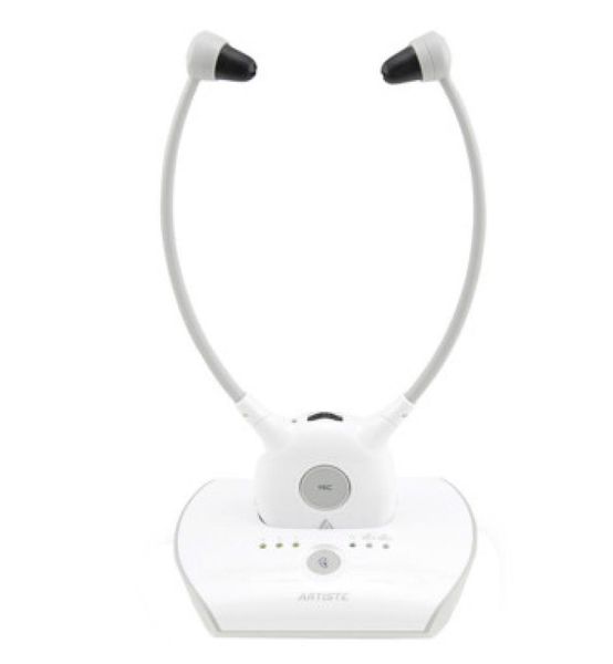 Artiste Aph100 пожилой телевизионный слуховой аппарат для наушников Wireless 24G Hifi TV наушники беспроводной коммерческой инсталляции Heads Heads6521305