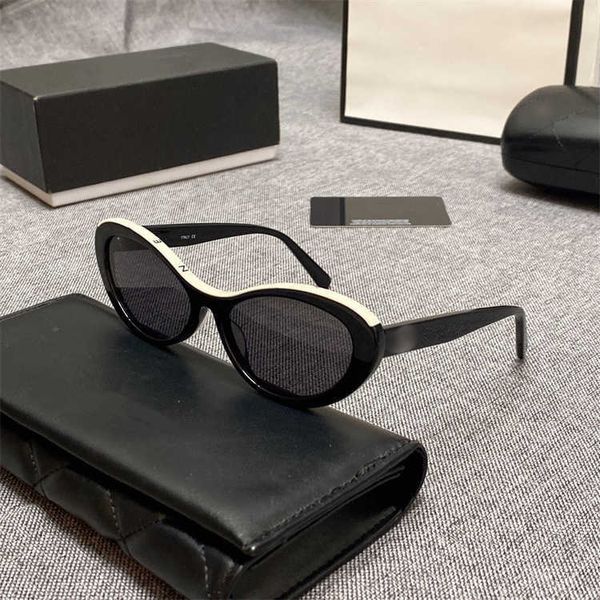 Designer retrò europea e gli occhiali da sole da sole Xiaoxiang degli Stati Uniti Xiaoxiang Occhiali da sole Protezione da sole da sole Tide-Border Cramo di piastra importata 5515