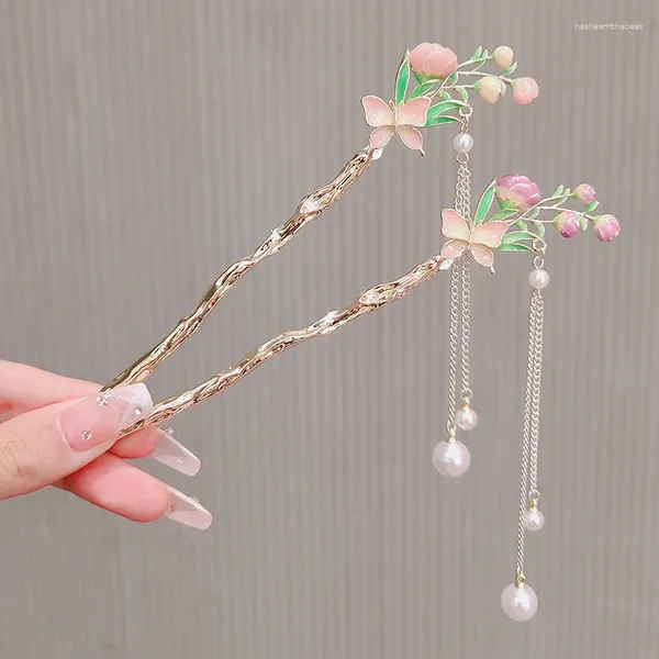 Clip per capelli Classici spille cinesi per le donne Floro Floro Fresh Fresco Farcioni fatti a mano Accessori per gioielli Accessori per gioielli