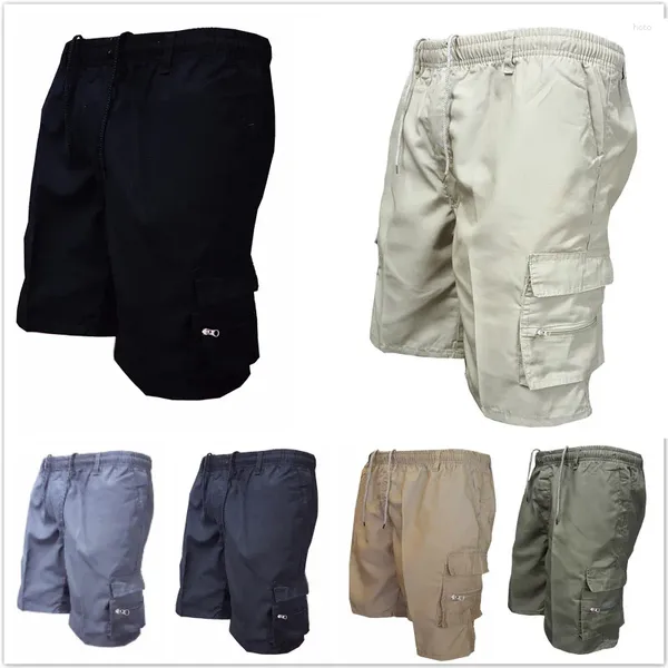 Shorts maschile di alta qualità 2024 pantaloni da carico primavera sport da esterno con cerniera a più tasca
