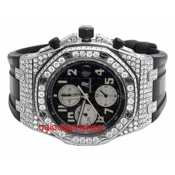 Audemar Pigue maschi's orologi orologi automatici da uomo da 42 mm Audemar Pigue Royal Oak Offshore Elastico Diamond FN47