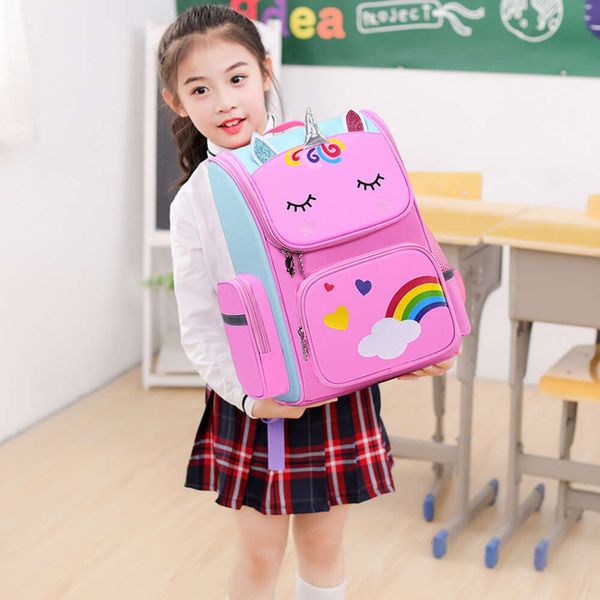 Cartoon 3d Creative Unicorn Children Bags Girls Sweet Kids School рюкзак легкие водонепроницаемые начальные школьные сумки