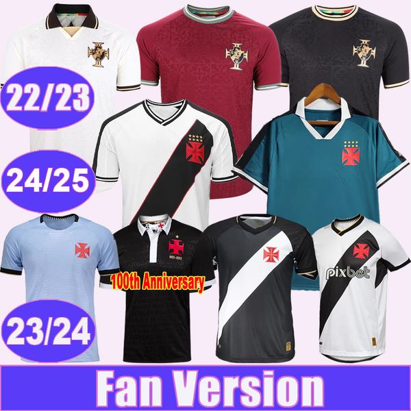 23 24 Vasco da Gama Mens Soccer Maglie del 100 ° anniversario Raniel G. Pec Juninho Getulio Home Away Edition 24 25 Away Goalkeeper Shirts Football Short Uniforms