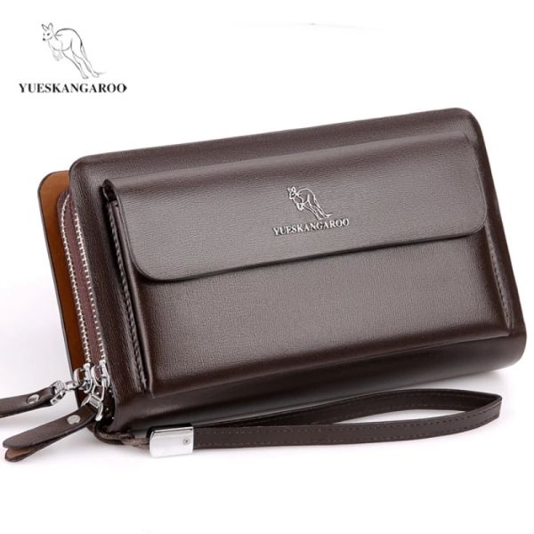 Carteira carteira masculina bolsa masculina longa machos vintage pu de couro de couro embreagem de dinheiro de dinheiro walets para homens 2023 CAIBU CAIN CARTHER MURSE