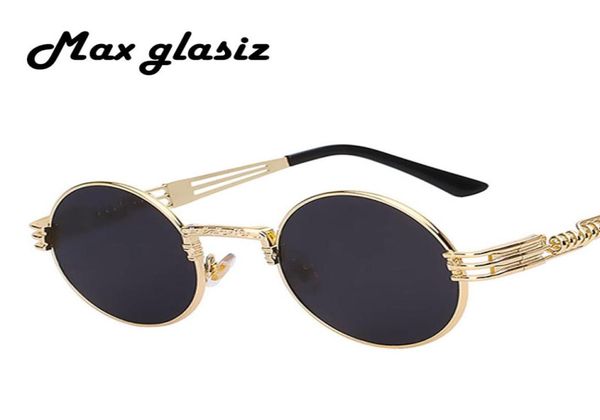 Männer Marke Vintage Runde Sonnenbrille 2020 Neue Silber Gold Metall Mirror kleine runde Sonnenbrille Frauen billig hochwertige UV4005974574