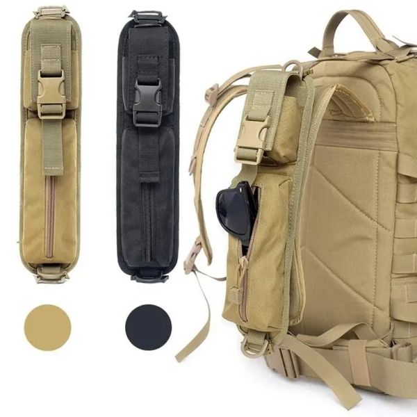 Packs Taktische Schultergurt Kleinwindtaschen für Rucksackzubehör -Paket Key Taschenlampe Beutel Molle Outdoor Camping EDC Kits Werkzeuge Tasche