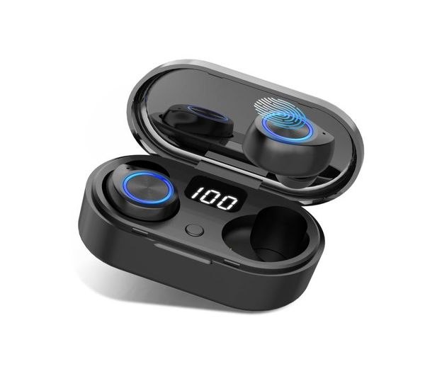 TW80 Bluetooth 50 auricolare inear Hifisound Hifisound Cuffie a prova di sudore Wireless Touch Earbuds6891639