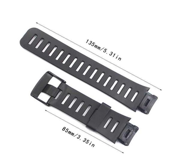 1set Soft Rubber Watch Band Metal Buckle Wrist Screp para Suunto Xlander Smart Watch Acessórios Kit H09157510959