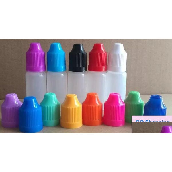 Bottiglie di imballaggio all'ingrosso bottiglia ad ago per stile morbido veloce 5/10/10/20/50 ml di gocce in plastica per bambini Capsine Drops Delivery Delivery Office Scho DHQ50