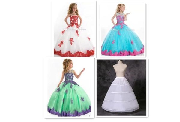 Ganzes neueste Mode Girls039 Blumenkleider Ostern Beauty -Festzug Formales Abendkleid in Stock 214 Hoops p6845424