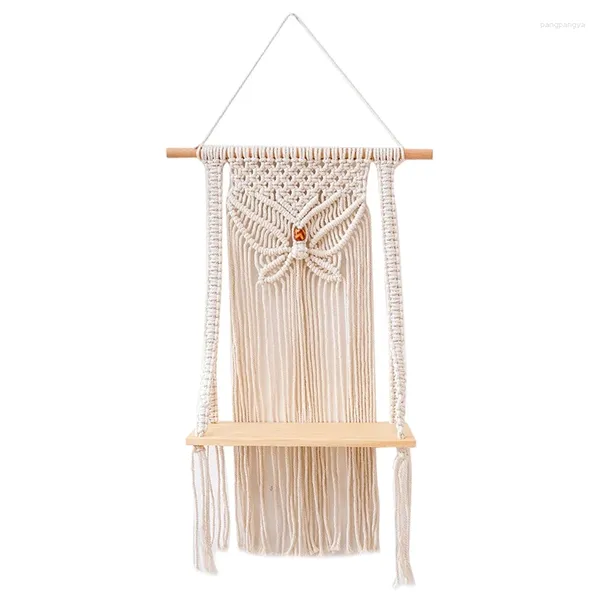 Cucina deposito macrame muro sospeso - decorazione intrecciata intrecciata boho arte decorazione