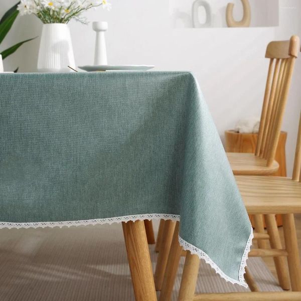 Tavolo decorazione di tessuto tovagliette impermeabile con olio resistente all'olio nordico imitazione in cotone in lino in cotone pranzo di lusso rettangolare